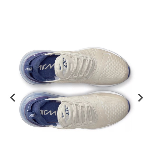 Nike Women’s Air Max 270 Shoes: Blue/Tan - Picture 3 of 8